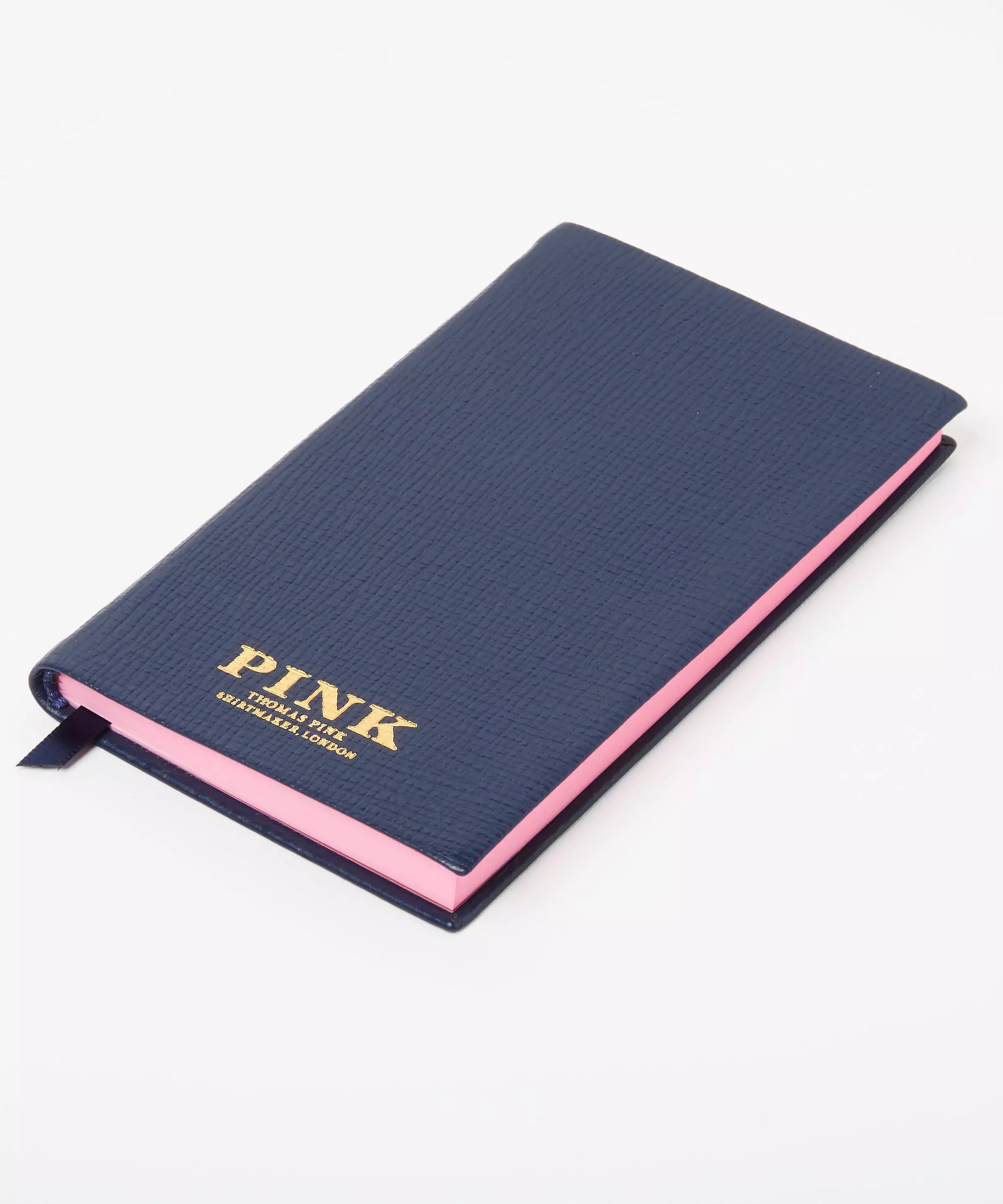 Navy Blue Pocket Size Leather Bound Notebook