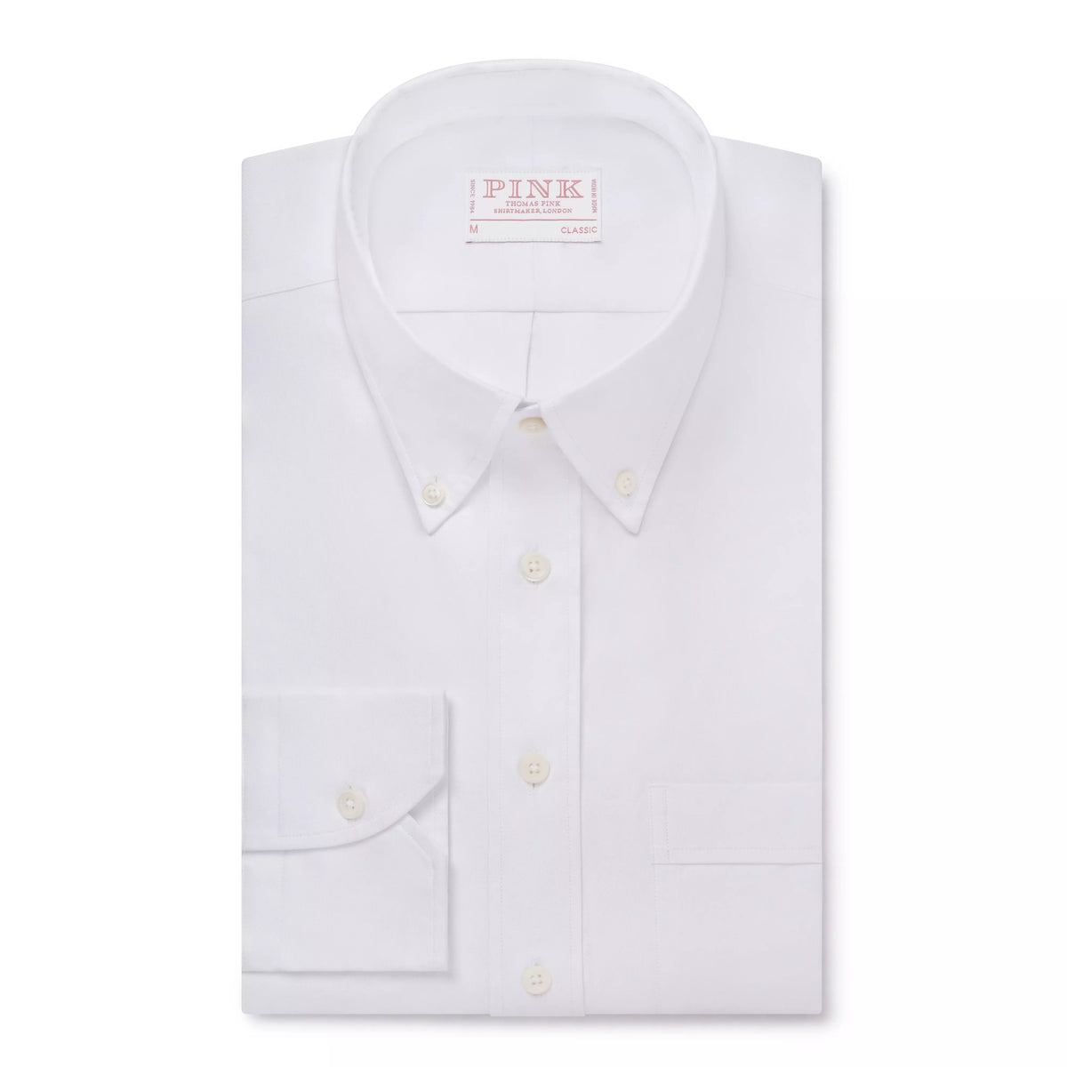 White Classic Fit Smart Casual Button Down Weekend Oxford Shirt