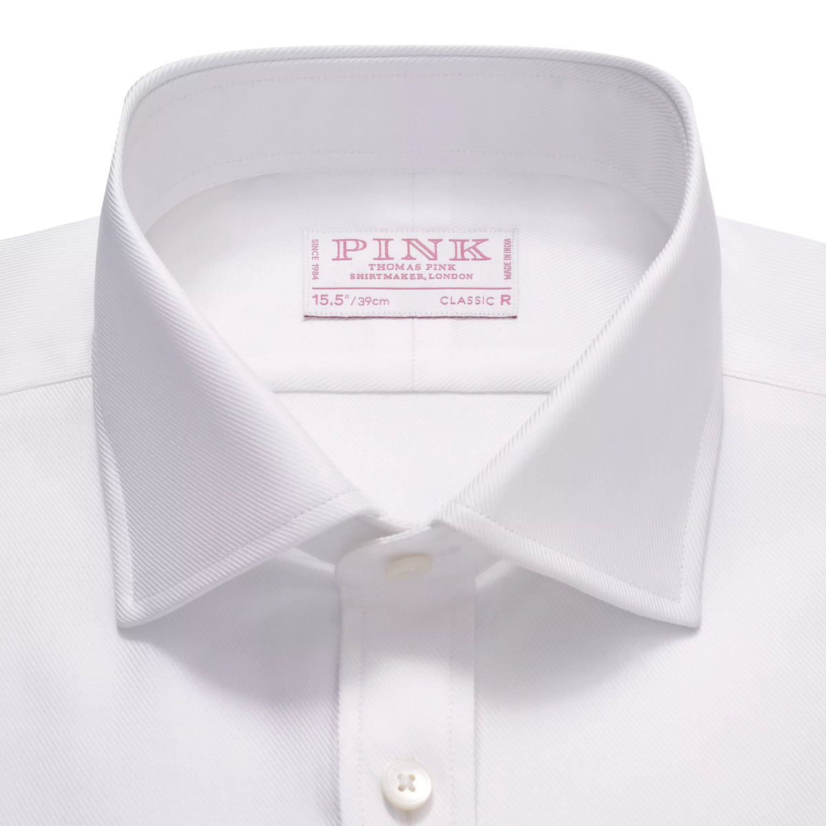 White Classic Fit Double Cuff Royal Twill Formal Shirt